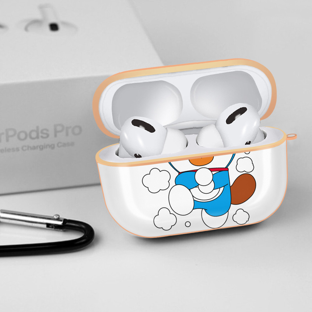 ドラえもん Doraemon 【AirPods Pro用】ハードシェル保護ケース｜耐衝撃・防指紋・カラビナ付き商品仕様
