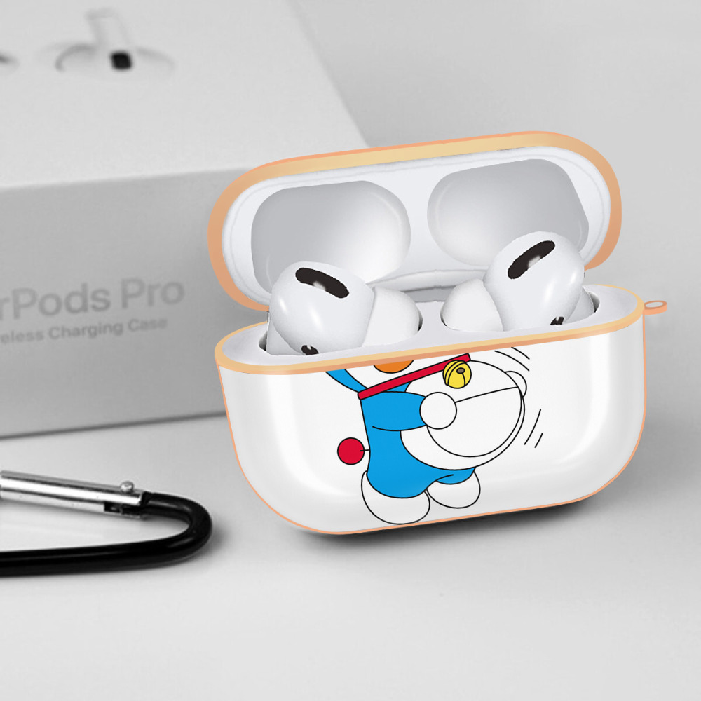 ドラえもん Doraemon 【AirPods Pro用】ハードシェル保護ケース｜耐衝撃・防指紋・カラビナ付き商品仕様