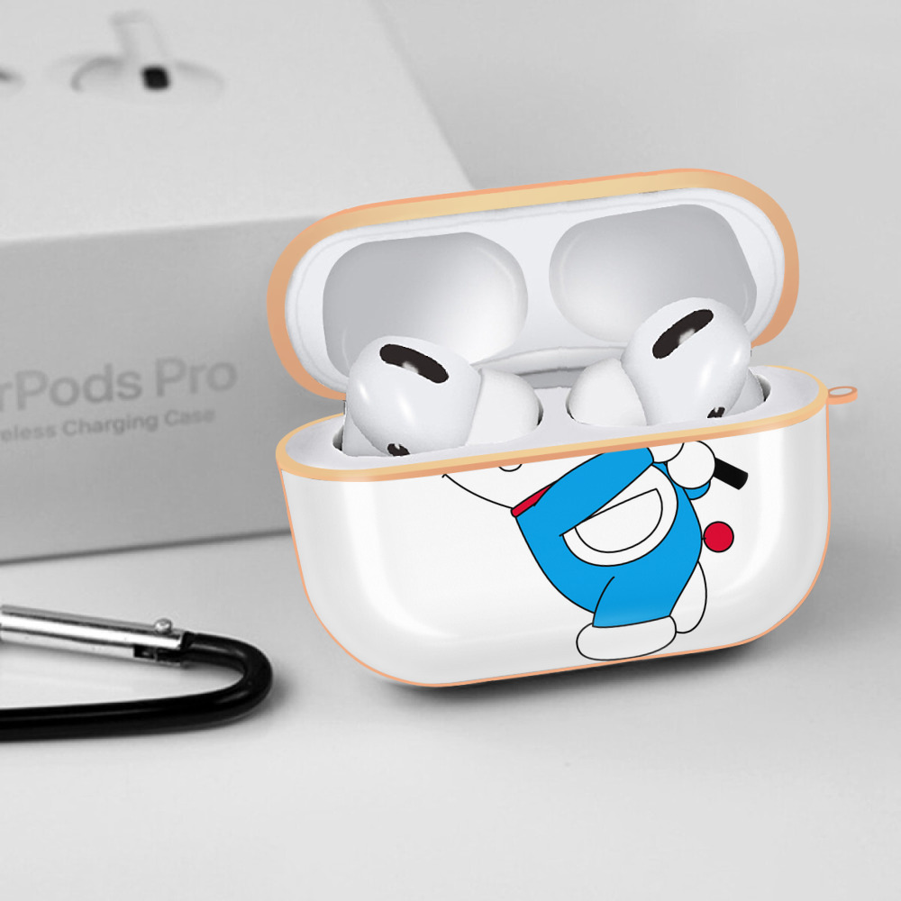 ドラえもん Doraemon 【AirPods Pro用】ハードシェル保護ケース｜耐衝撃・防指紋・カラビナ付き商品仕様