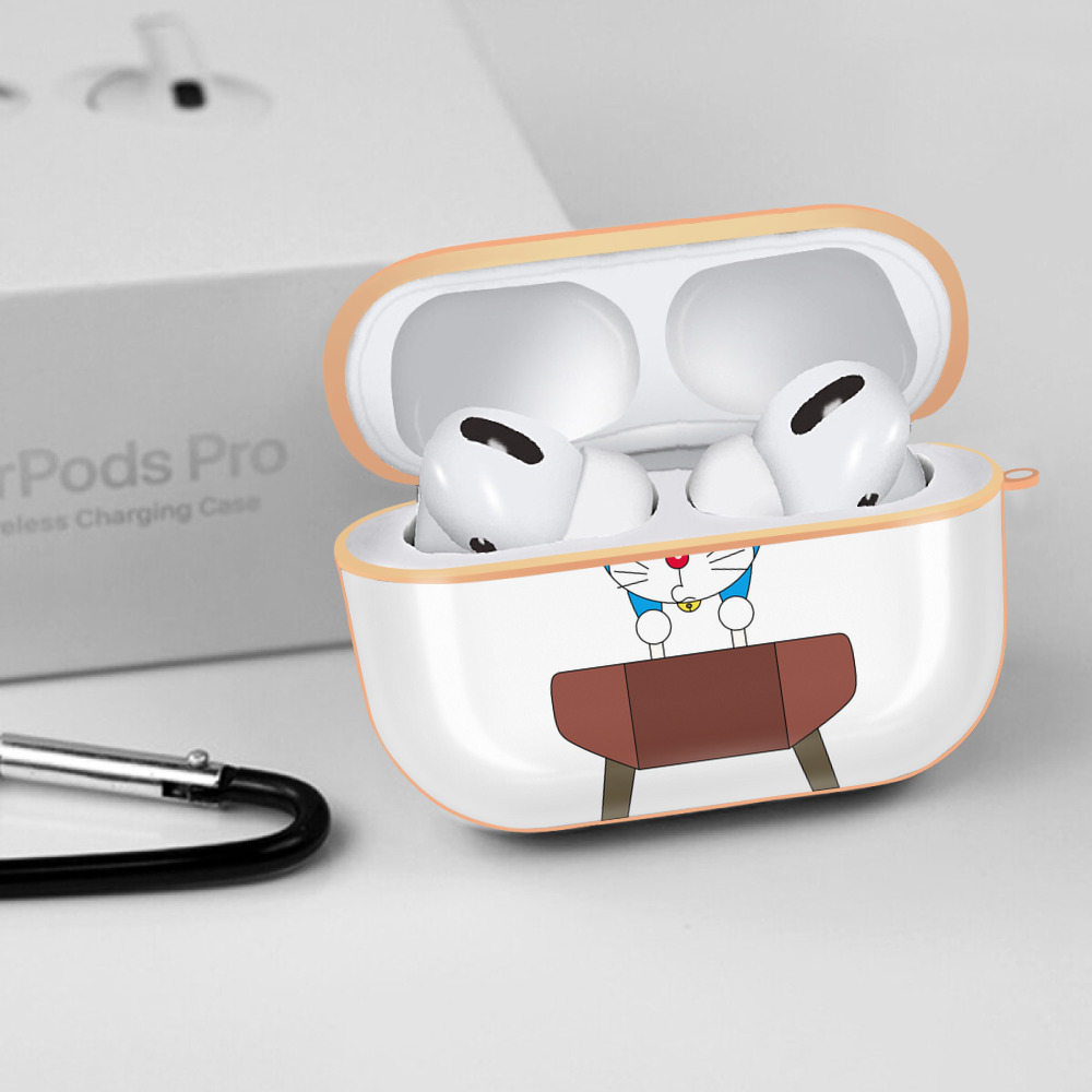 ドラえもん Doraemon 【AirPods Pro用】ハードシェル保護ケース｜耐衝撃・防指紋・カラビナ付き商品仕様