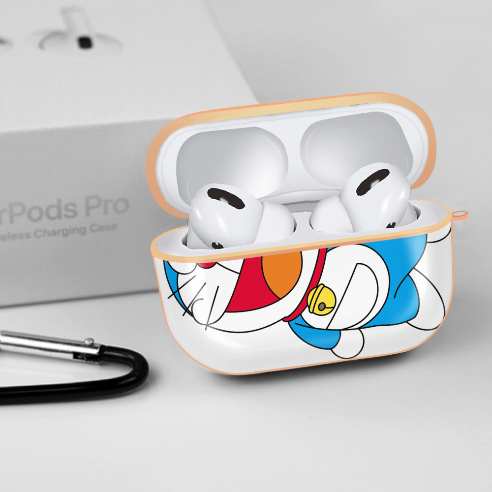 ドラえもん Doraemon 【AirPods Pro用】ハードシェル保護ケース｜耐衝撃・防指紋・カラビナ付き商品仕様