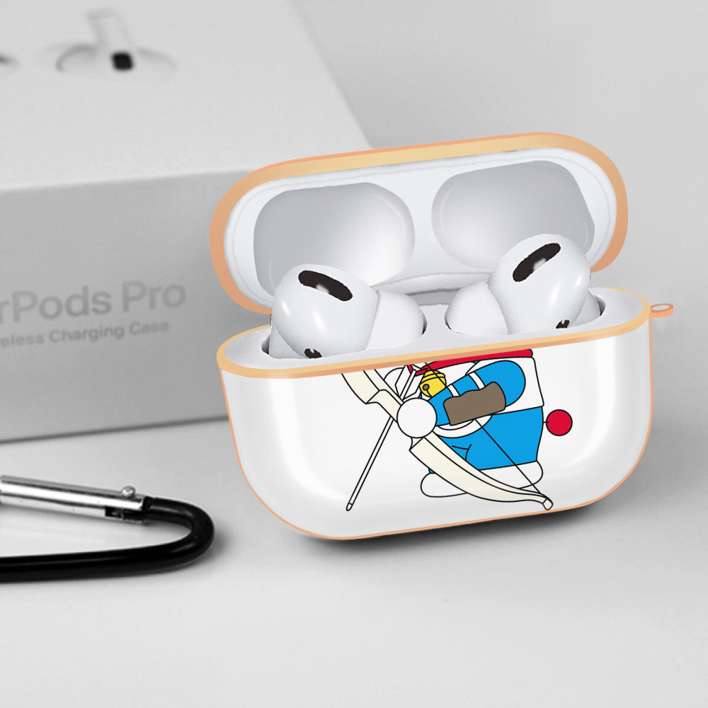 ドラえもん Doraemon 【AirPods Pro用】ハードシェル保護ケース｜耐衝撃・防指紋・カラビナ付き商品仕様