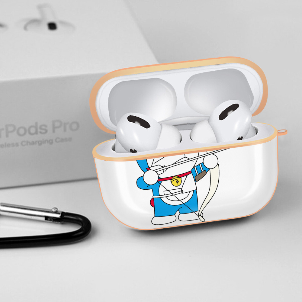 ドラえもん Doraemon 【AirPods Pro用】ハードシェル保護ケース｜耐衝撃・防指紋・カラビナ付き商品仕様