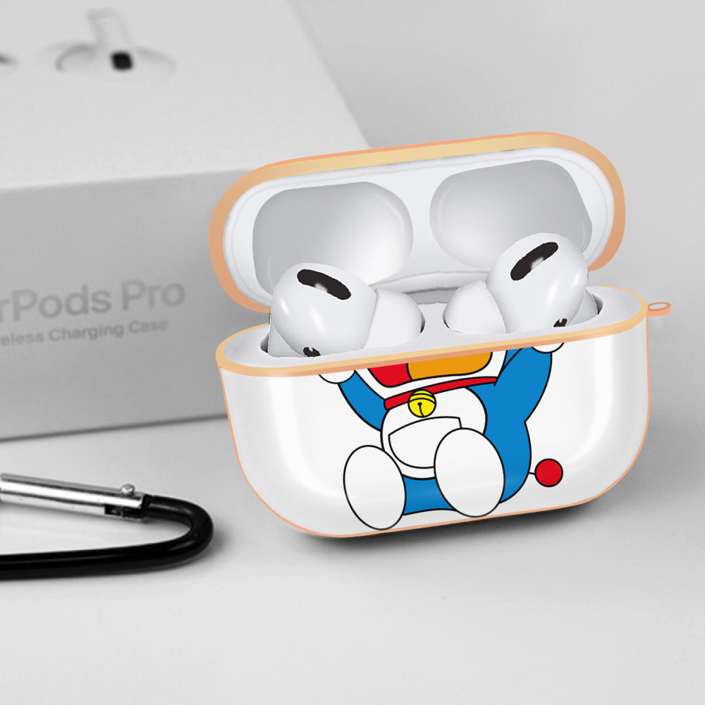 ドラえもん Doraemon 【AirPods Pro用】ハードシェル保護ケース｜耐衝撃・防指紋・カラビナ付き商品仕様