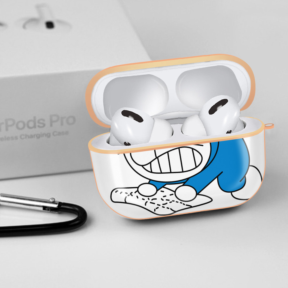 ドラえもん Doraemon 【AirPods Pro用】ハードシェル保護ケース｜耐衝撃・防指紋・カラビナ付き商品仕様