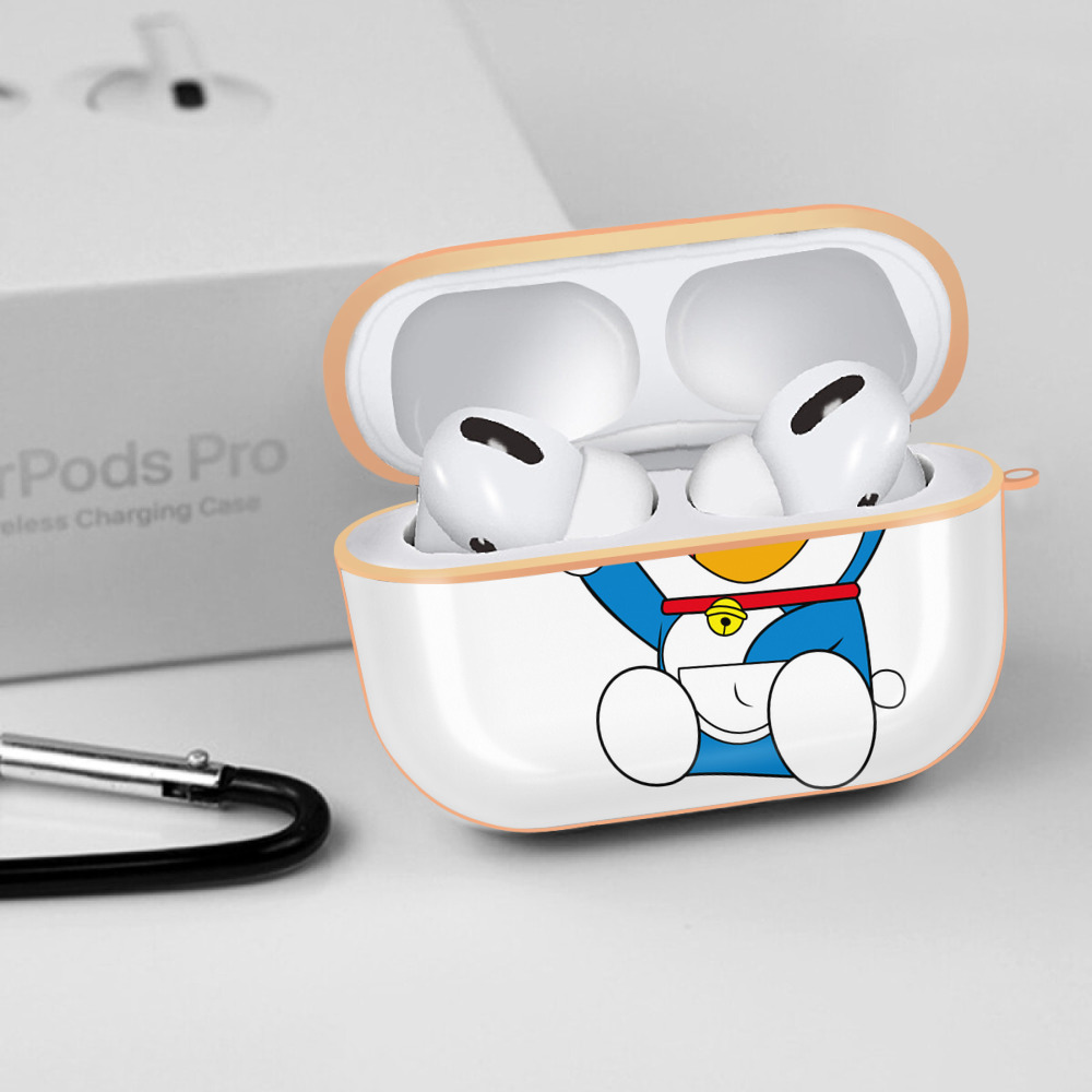 ドラえもん Doraemon 【AirPods Pro用】ハードシェル保護ケース｜耐衝撃・防指紋・カラビナ付き商品仕様