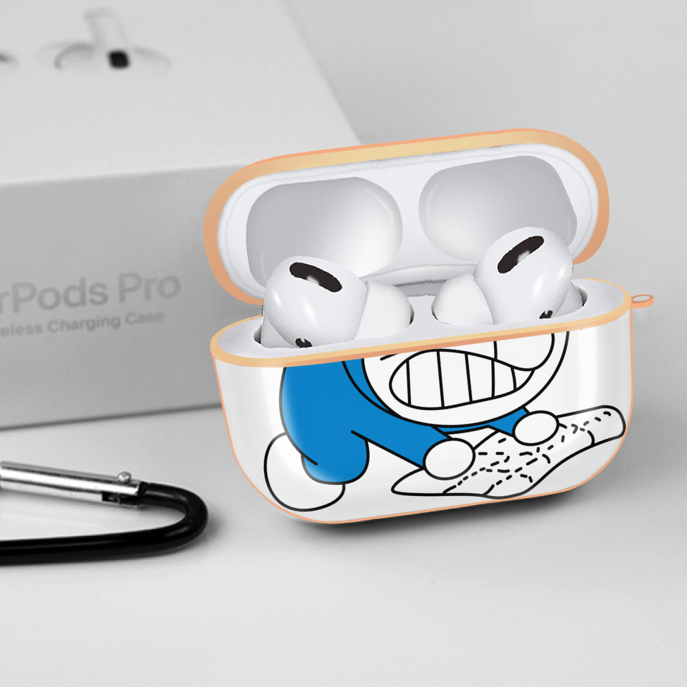 ドラえもん Doraemon 【AirPods Pro用】ハードシェル保護ケース｜耐衝撃・防指紋・カラビナ付き商品仕様