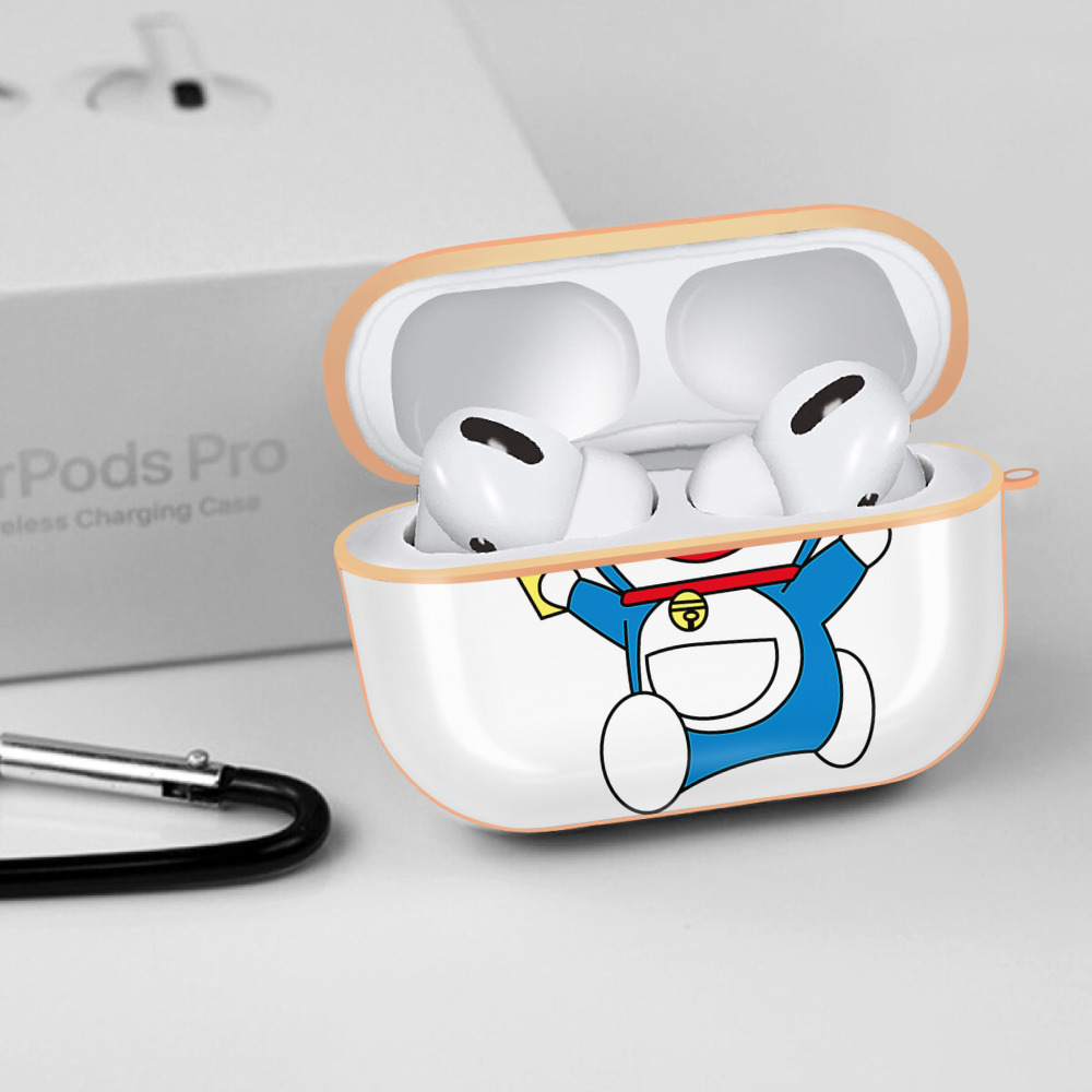ドラえもん Doraemon 【AirPods Pro用】ハードシェル保護ケース｜耐衝撃・防指紋・カラビナ付き商品仕様