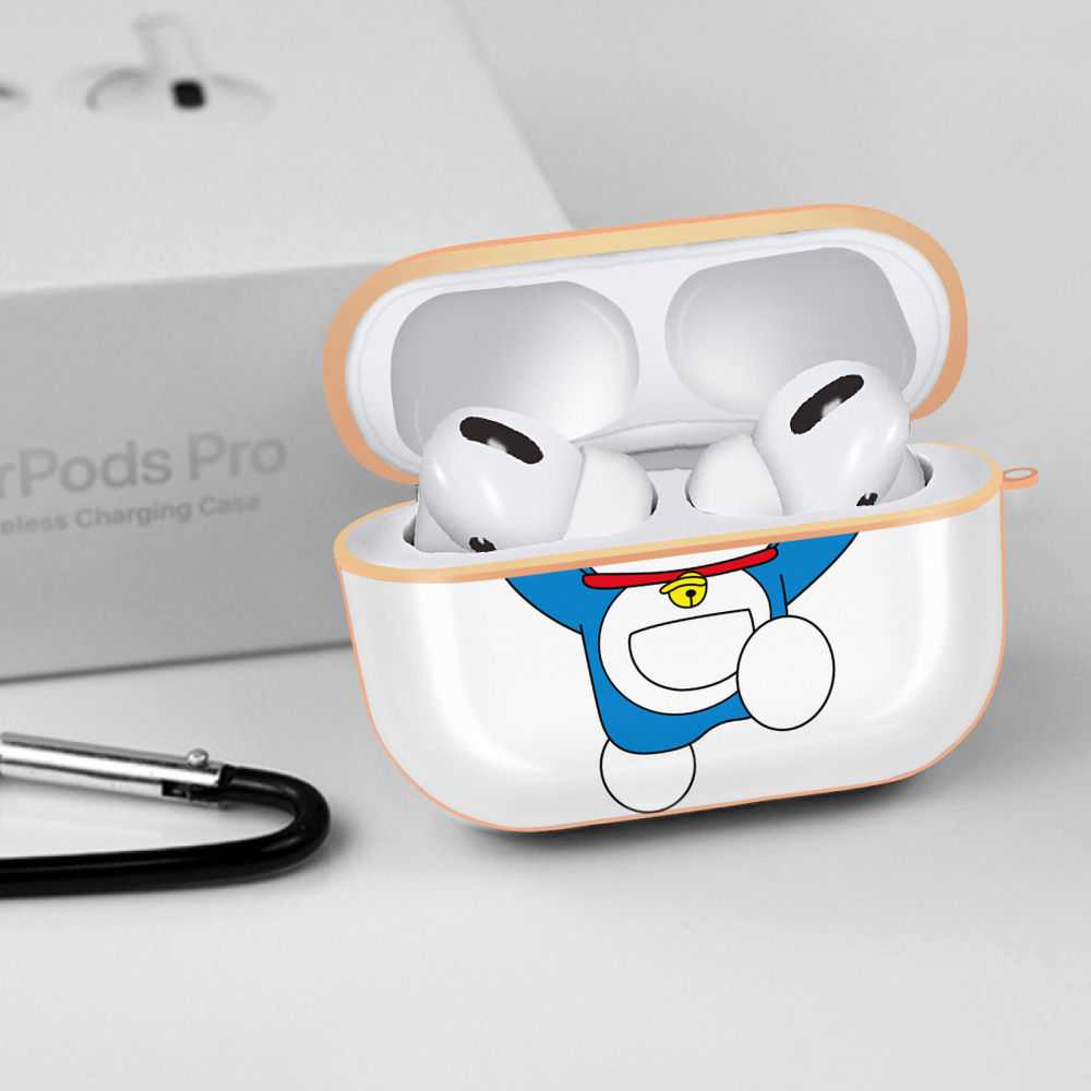 ドラえもん Doraemon 【AirPods Pro用】ハードシェル保護ケース｜耐衝撃・防指紋・カラビナ付き商品仕様