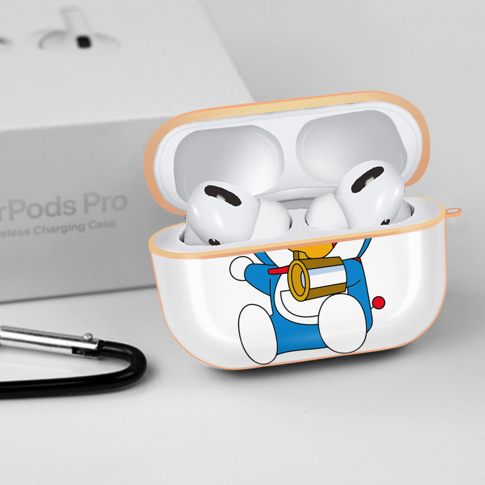 ドラえもん Doraemon 【AirPods Pro用】ハードシェル保護ケース｜耐衝撃・防指紋・カラビナ付き商品仕様