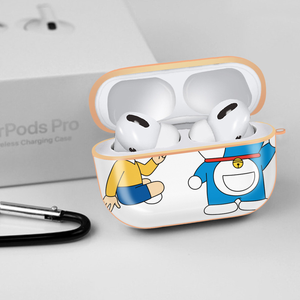ドラえもん Doraemon 【AirPods Pro用】ハードシェル保護ケース｜耐衝撃・防指紋・カラビナ付き商品仕様