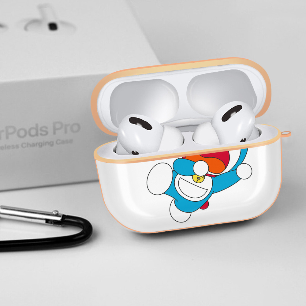 ドラえもん Doraemon 【AirPods Pro用】ハードシェル保護ケース｜耐衝撃・防指紋・カラビナ付き商品仕様