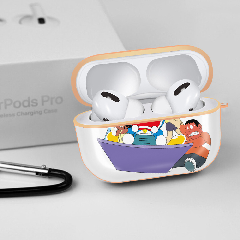 ドラえもん Doraemon 【AirPods Pro用】ハードシェル保護ケース｜耐衝撃・防指紋・カラビナ付き商品仕様