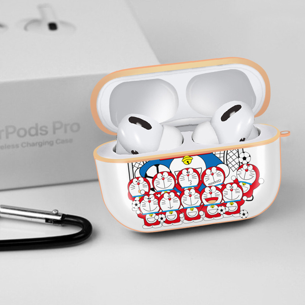 ドラえもん Doraemon 【AirPods Pro用】ハードシェル保護ケース｜耐衝撃・防指紋・カラビナ付き商品仕様