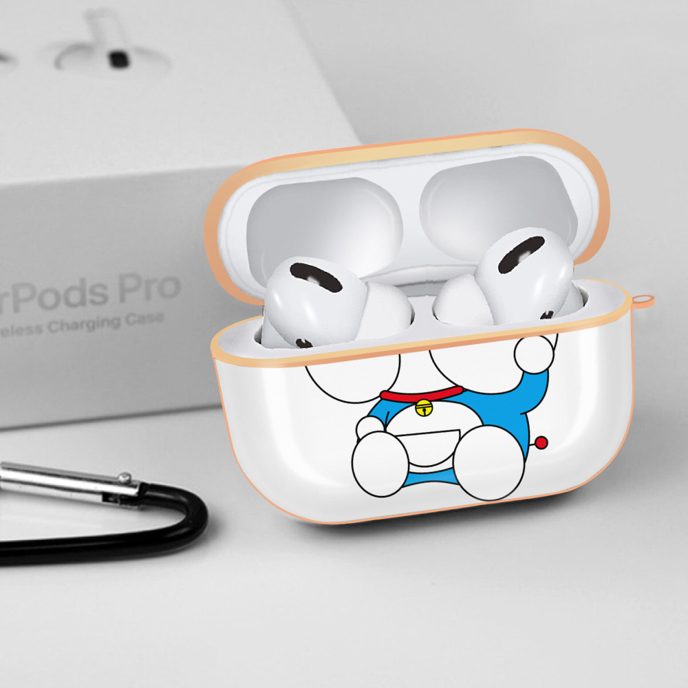 ドラえもん Doraemon 【AirPods Pro用】ハードシェル保護ケース｜耐衝撃・防指紋・カラビナ付き商品仕様