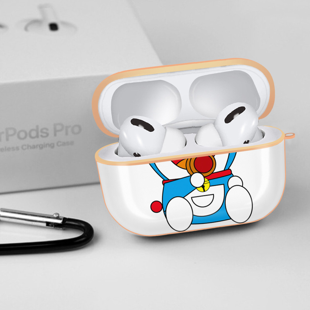 ドラえもん Doraemon 【AirPods Pro用】ハードシェル保護ケース｜耐衝撃・防指紋・カラビナ付き商品仕様