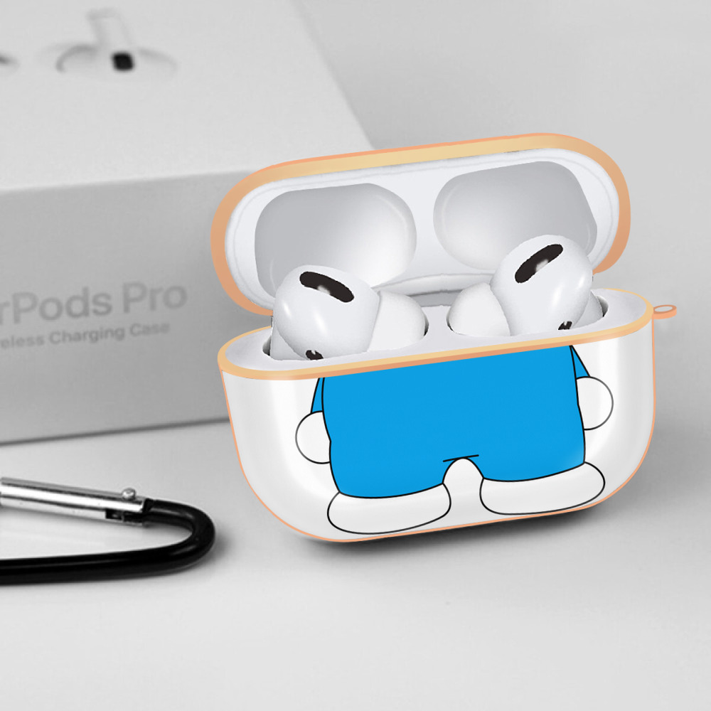 ドラえもん Doraemon 【AirPods Pro用】ハードシェル保護ケース｜耐衝撃・防指紋・カラビナ付き商品仕様