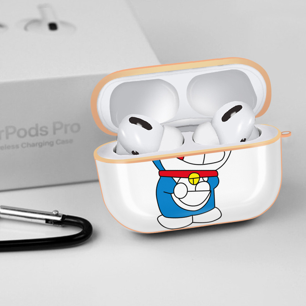 ドラえもん Doraemon 【AirPods Pro用】ハードシェル保護ケース｜耐衝撃・防指紋・カラビナ付き商品仕様