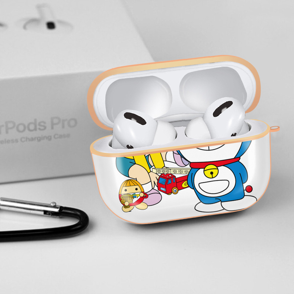 ドラえもん Doraemon 【AirPods Pro用】ハードシェル保護ケース｜耐衝撃・防指紋・カラビナ付き商品仕様