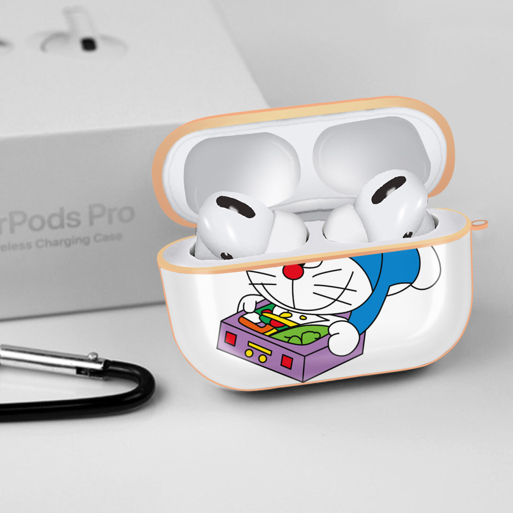 ドラえもん Doraemon 【AirPods Pro用】ハードシェル保護ケース｜耐衝撃・防指紋・カラビナ付き商品仕様