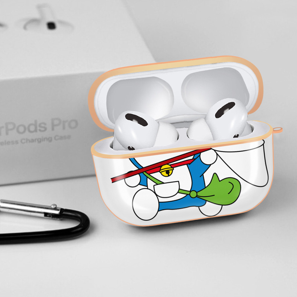 ドラえもん Doraemon 【AirPods Pro用】ハードシェル保護ケース｜耐衝撃・防指紋・カラビナ付き商品仕様