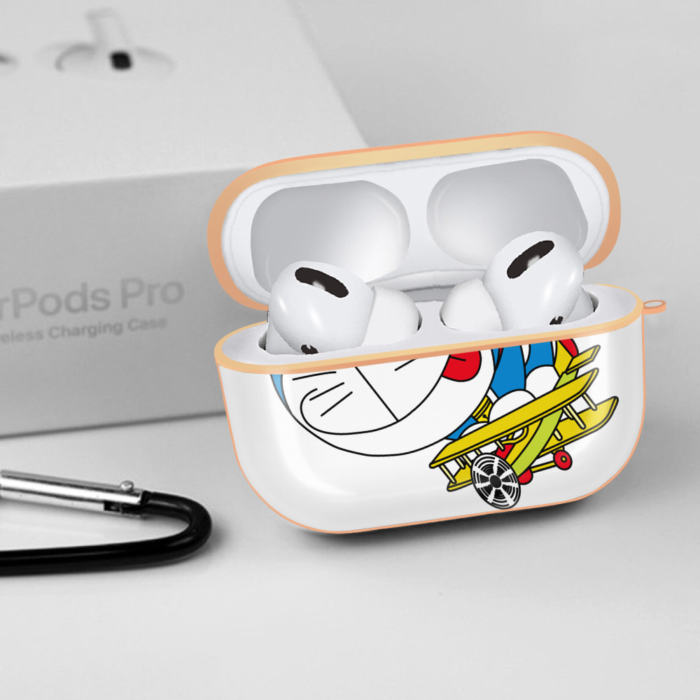 ドラえもん Doraemon 【AirPods Pro用】ハードシェル保護ケース｜耐衝撃・防指紋・カラビナ付き商品仕様