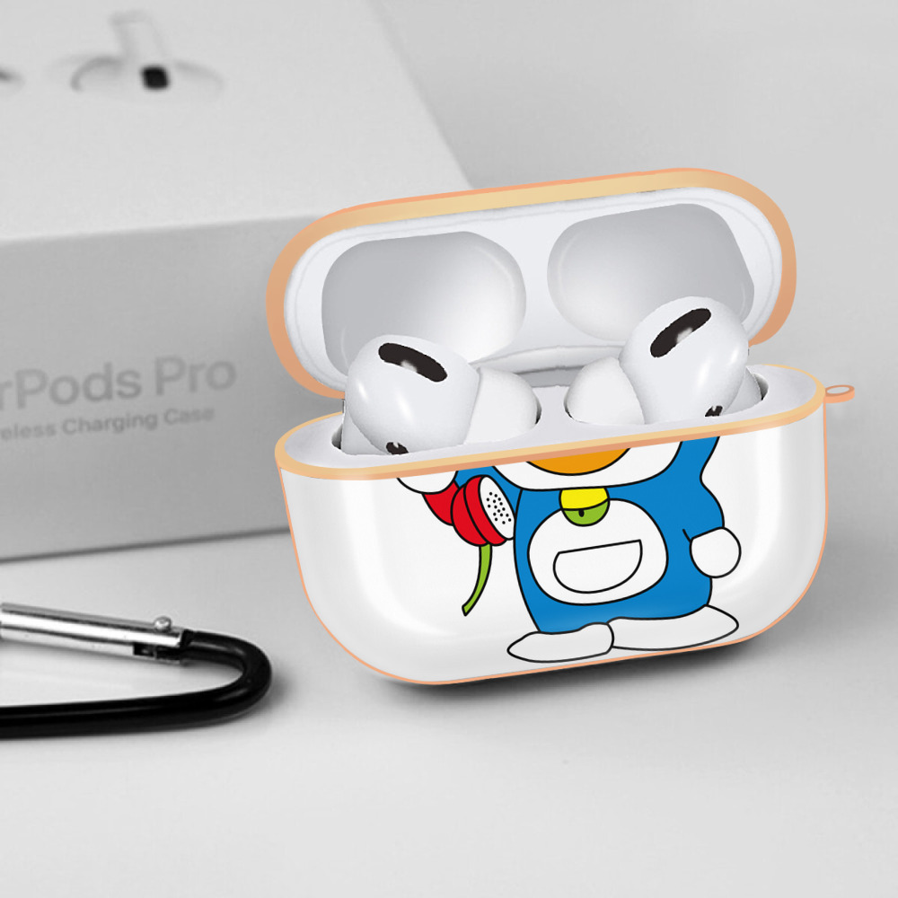 ドラえもん Doraemon 【AirPods Pro用】ハードシェル保護ケース｜耐衝撃・防指紋・カラビナ付き商品仕様