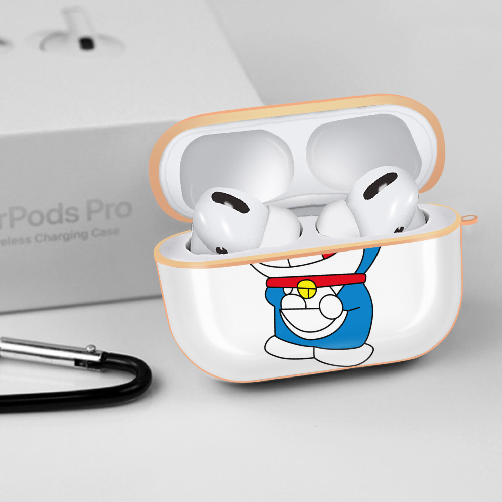 ドラえもん Doraemon 【AirPods Pro用】ハードシェル保護ケース｜耐衝撃・防指紋・カラビナ付き商品仕様