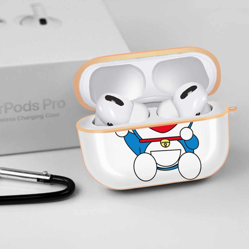 ドラえもん Doraemon 【AirPods Pro用】ハードシェル保護ケース｜耐衝撃・防指紋・カラビナ付き商品仕様