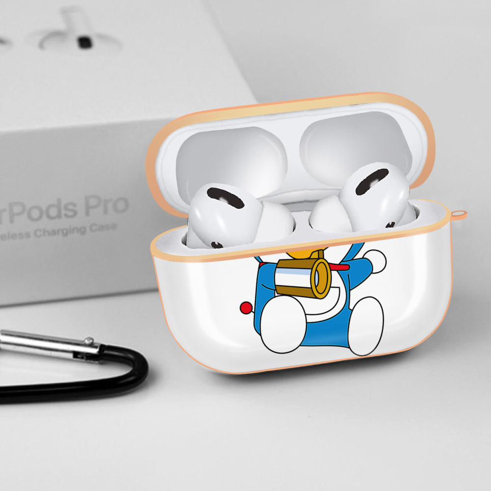 ドラえもん Doraemon 【AirPods Pro用】ハードシェル保護ケース｜耐衝撃・防指紋・カラビナ付き商品仕様