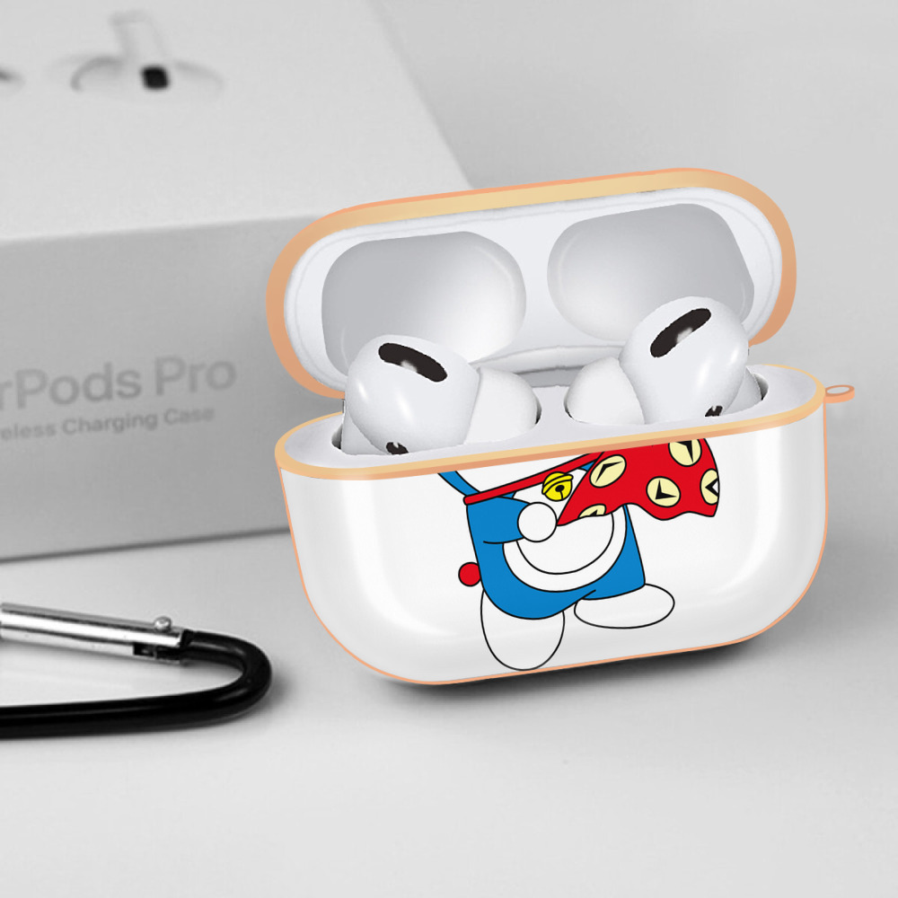 ドラえもん Doraemon 【AirPods Pro用】ハードシェル保護ケース｜耐衝撃・防指紋・カラビナ付き商品仕様