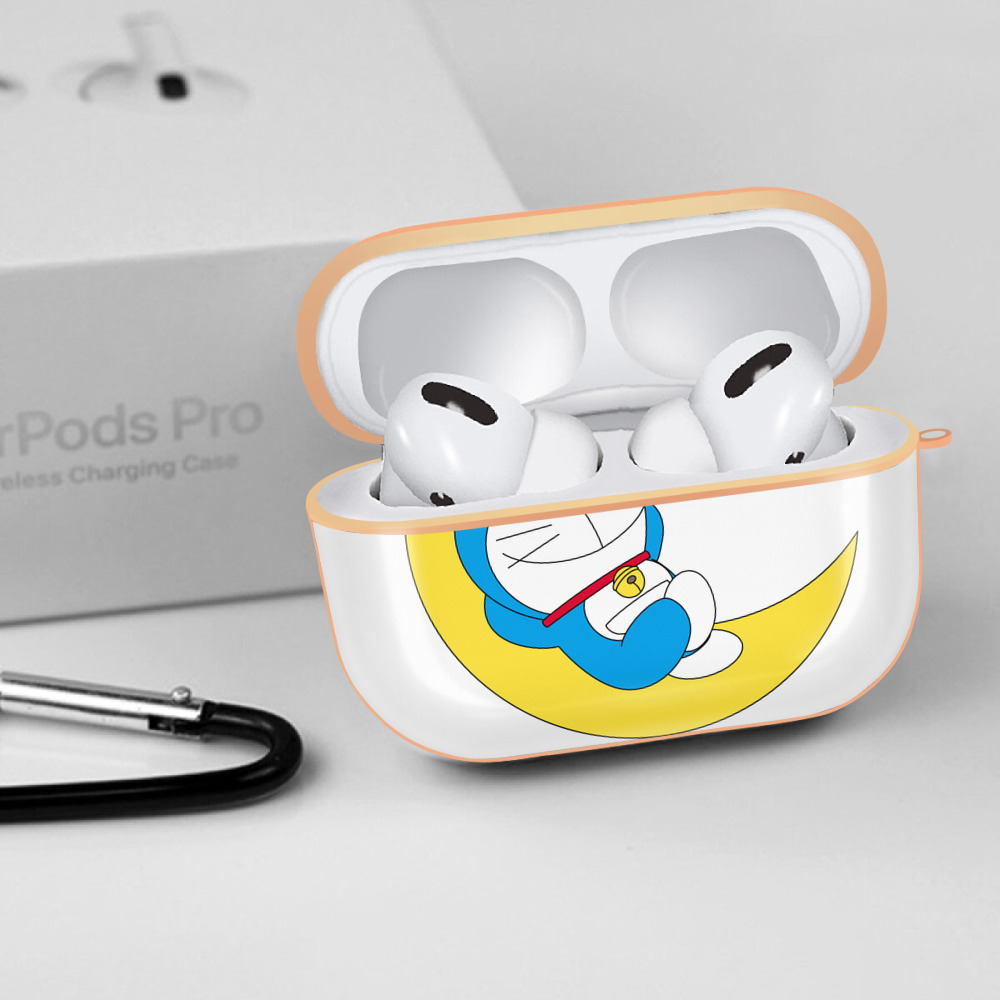 ドラえもん Doraemon 【AirPods Pro用】ハードシェル保護ケース｜耐衝撃・防指紋・カラビナ付き商品仕様