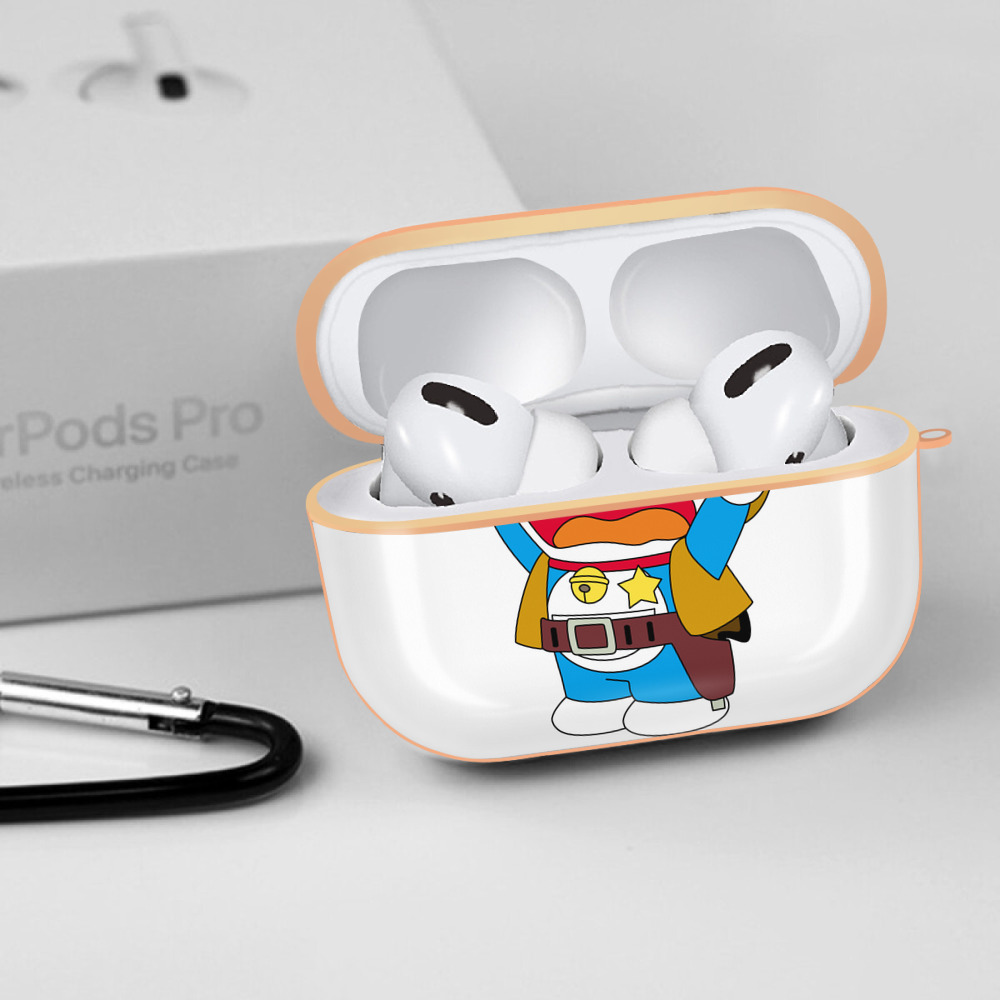 ドラえもん Doraemon 【AirPods Pro用】ハードシェル保護ケース｜耐衝撃・防指紋・カラビナ付き商品仕様