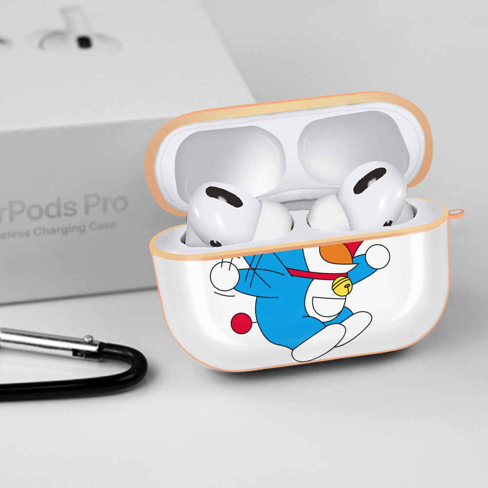 ドラえもん Doraemon 【AirPods Pro用】ハードシェル保護ケース｜耐衝撃・防指紋・カラビナ付き商品仕様