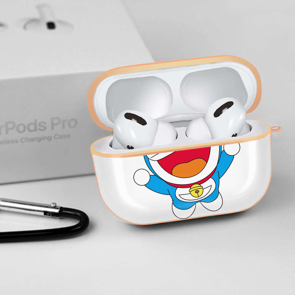 ドラえもん Doraemon 【AirPods Pro用】ハードシェル保護ケース｜耐衝撃・防指紋・カラビナ付き商品仕様