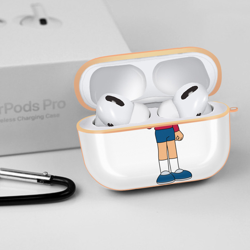 ドラえもん 野比 のび太 Doraemon Nobita Nobi 【AirPods Pro用】ハードシェル保護ケース｜耐衝撃・防指紋・カラビナ付き商品仕様