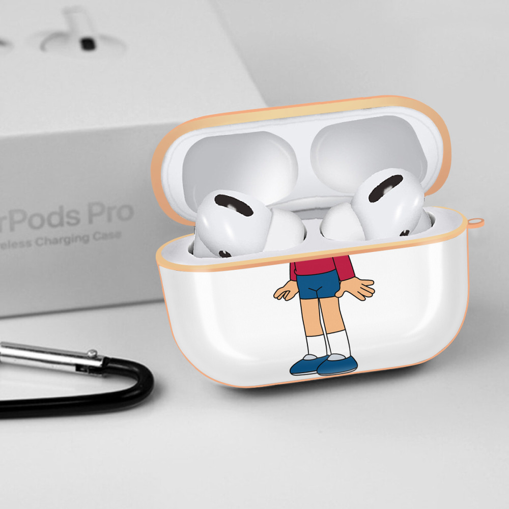 ドラえもん 野比 のび太 Doraemon Nobita Nobi 【AirPods Pro用】ハードシェル保護ケース｜耐衝撃・防指紋・カラビナ付き商品仕様