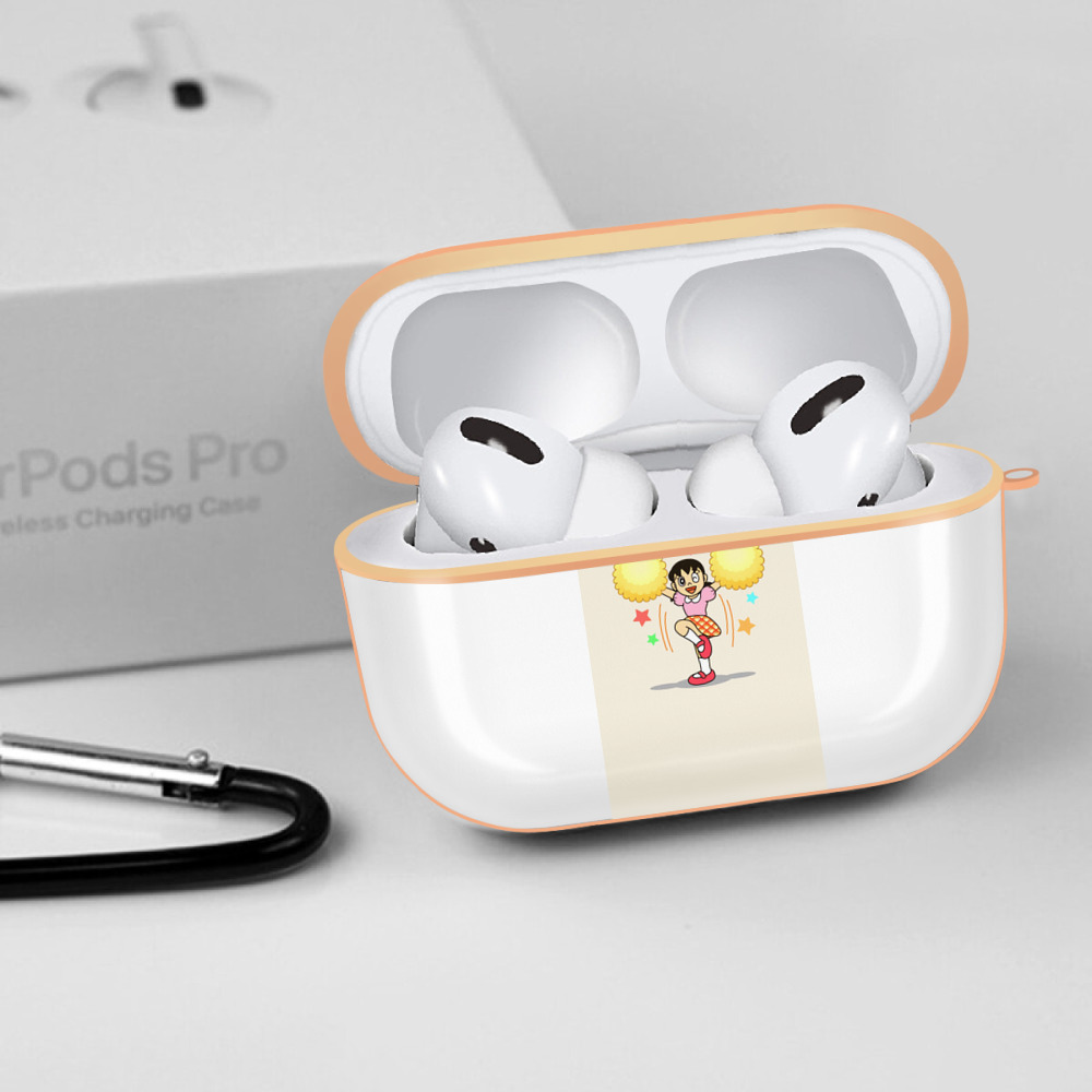 ドラえもん みなもと しずか Doraemon Shizuka Minamoto 【AirPods Pro用】ハードシェル保護ケース｜耐衝撃・防指紋・カラビナ付き商品仕様