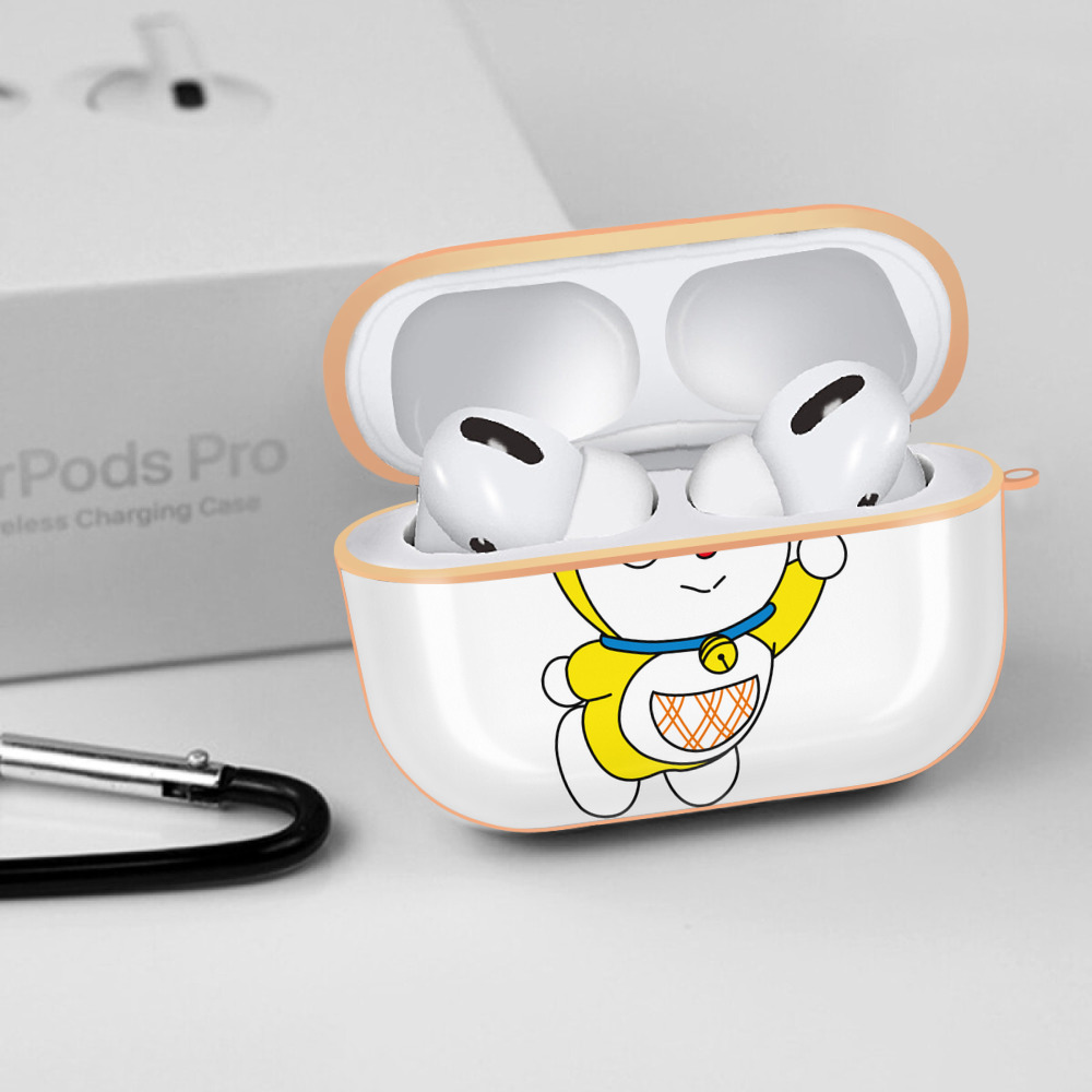 ドラえもん ドラミ Doraemon Dorami 【AirPods Pro用】ハードシェル保護ケース｜耐衝撃・防指紋・カラビナ付き商品仕様