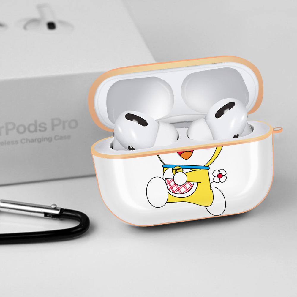 ドラえもん ドラミ Doraemon Dorami 【AirPods Pro用】ハードシェル保護ケース｜耐衝撃・防指紋・カラビナ付き商品仕様