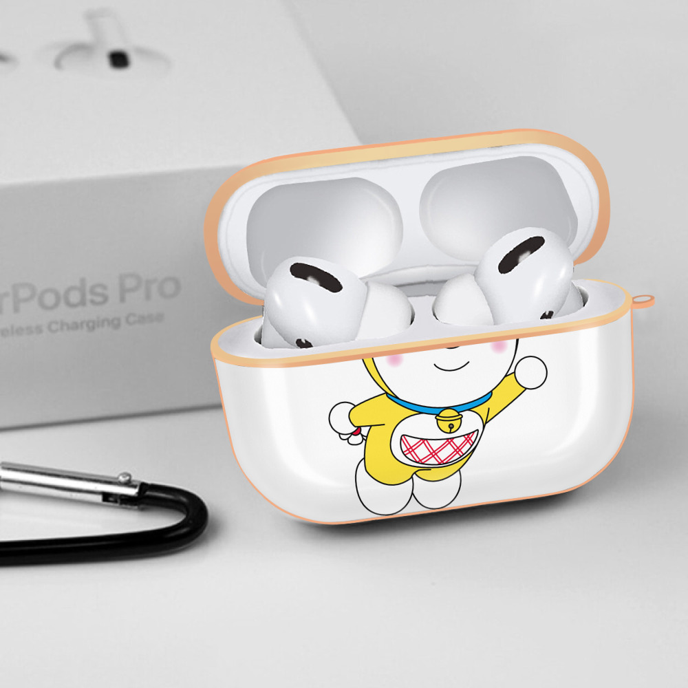 ドラえもん ドラミ Doraemon Dorami 【AirPods Pro用】ハードシェル保護ケース｜耐衝撃・防指紋・カラビナ付き商品仕様