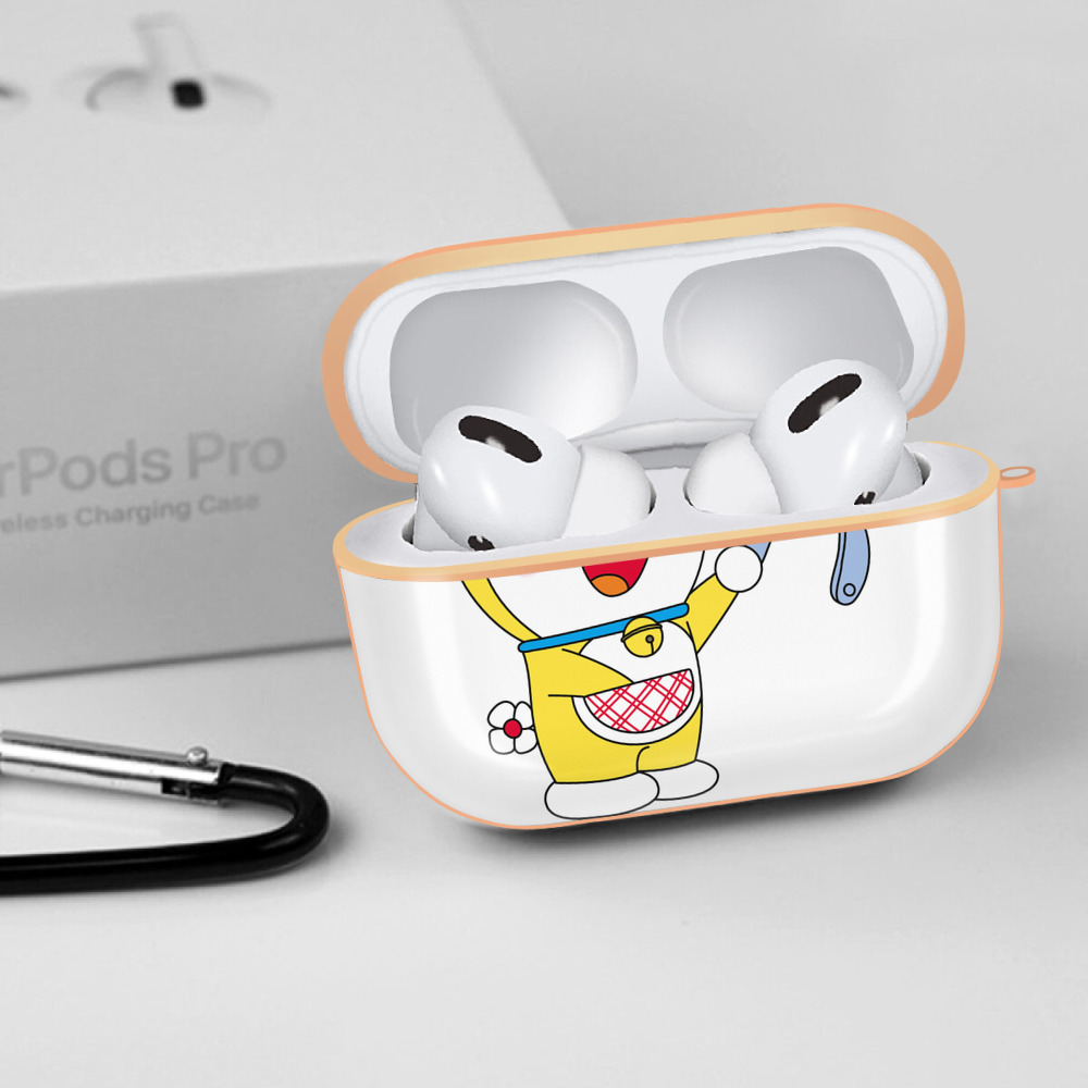 ドラえもん ドラミ Doraemon Dorami 【AirPods Pro用】ハードシェル保護ケース｜耐衝撃・防指紋・カラビナ付き商品仕様