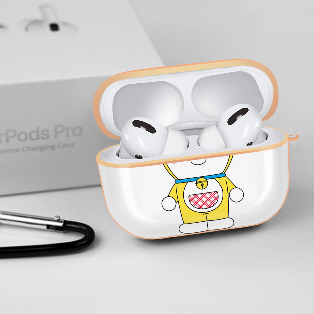 ドラえもん ドラミ Doraemon Dorami 【AirPods Pro用】ハードシェル保護ケース｜耐衝撃・防指紋・カラビナ付き商品仕様