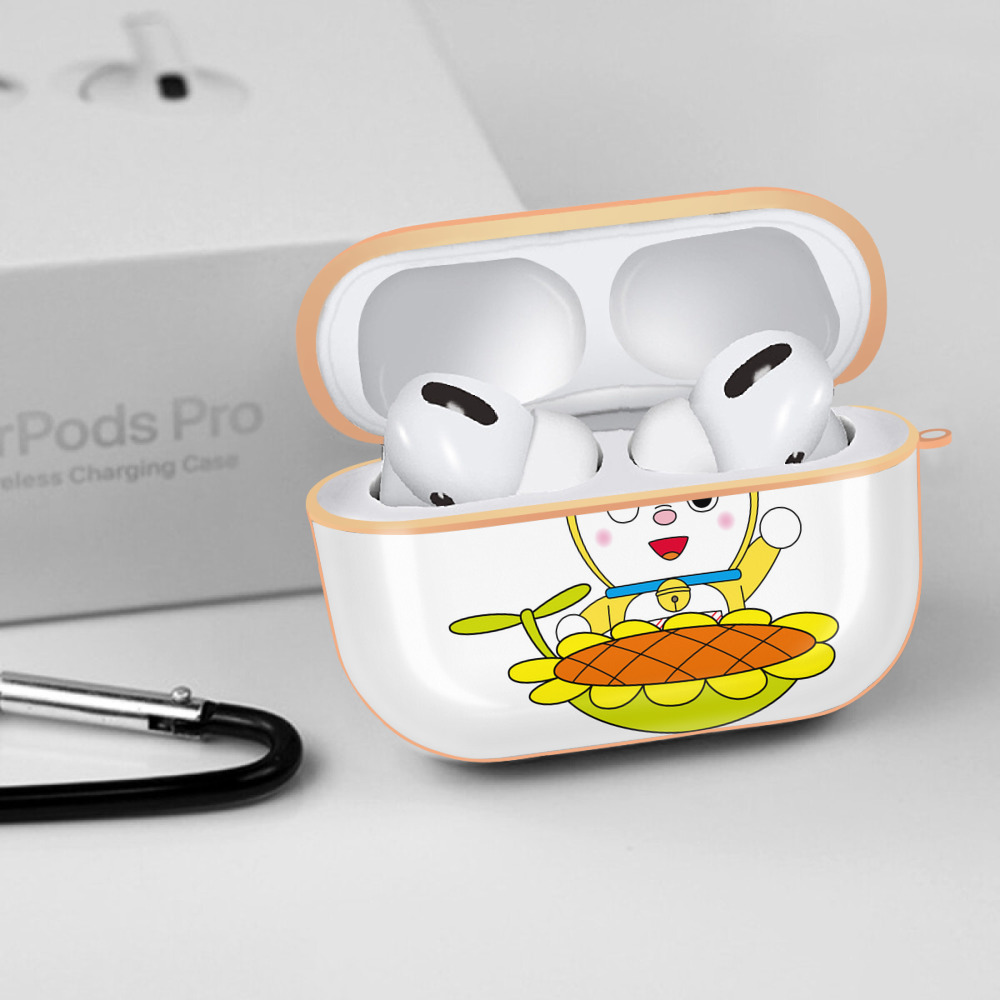 ドラえもん ドラミ Doraemon Dorami 【AirPods Pro用】ハードシェル保護ケース｜耐衝撃・防指紋・カラビナ付き商品仕様