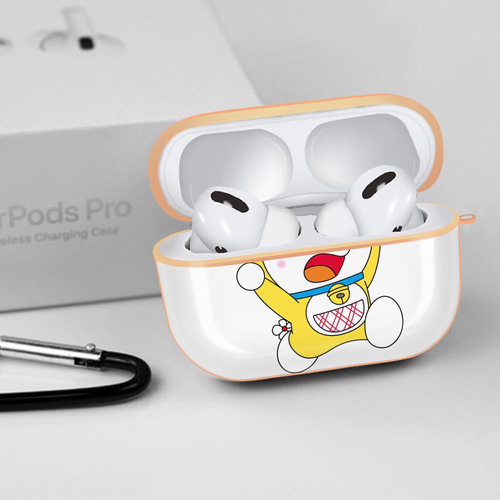 ドラえもん ドラミ Doraemon Dorami 【AirPods Pro用】ハードシェル保護ケース｜耐衝撃・防指紋・カラビナ付き商品仕様