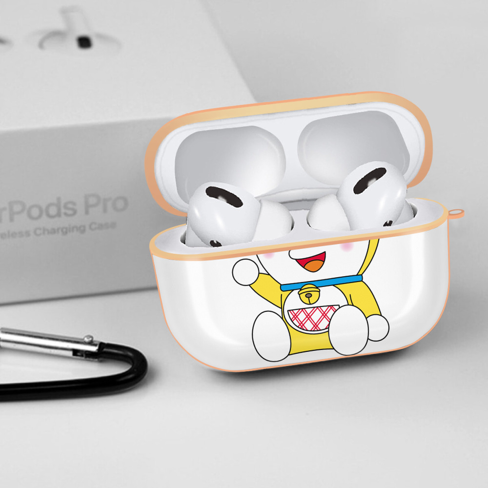 ドラえもん ドラミ Doraemon Dorami 【AirPods Pro用】ハードシェル保護ケース｜耐衝撃・防指紋・カラビナ付き商品仕様