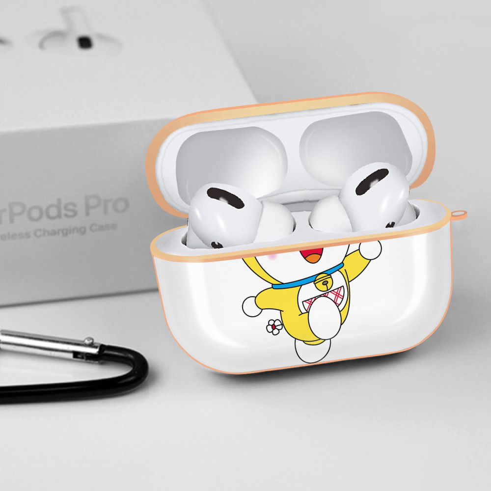 ドラえもん ドラミ Doraemon Dorami 【AirPods Pro用】ハードシェル保護ケース｜耐衝撃・防指紋・カラビナ付き商品仕様