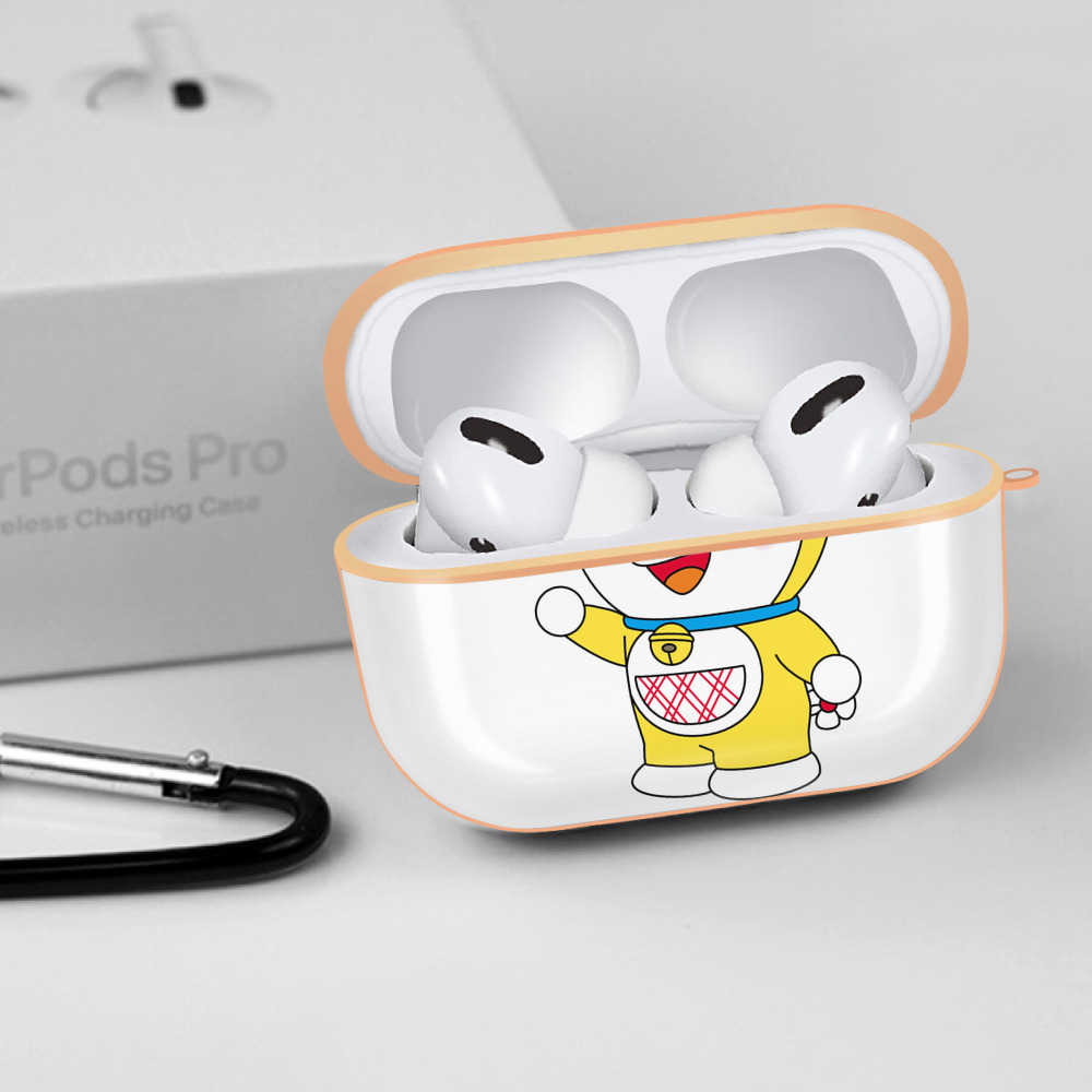 ドラえもん ドラミ Doraemon Dorami 【AirPods Pro用】ハードシェル保護ケース｜耐衝撃・防指紋・カラビナ付き商品仕様