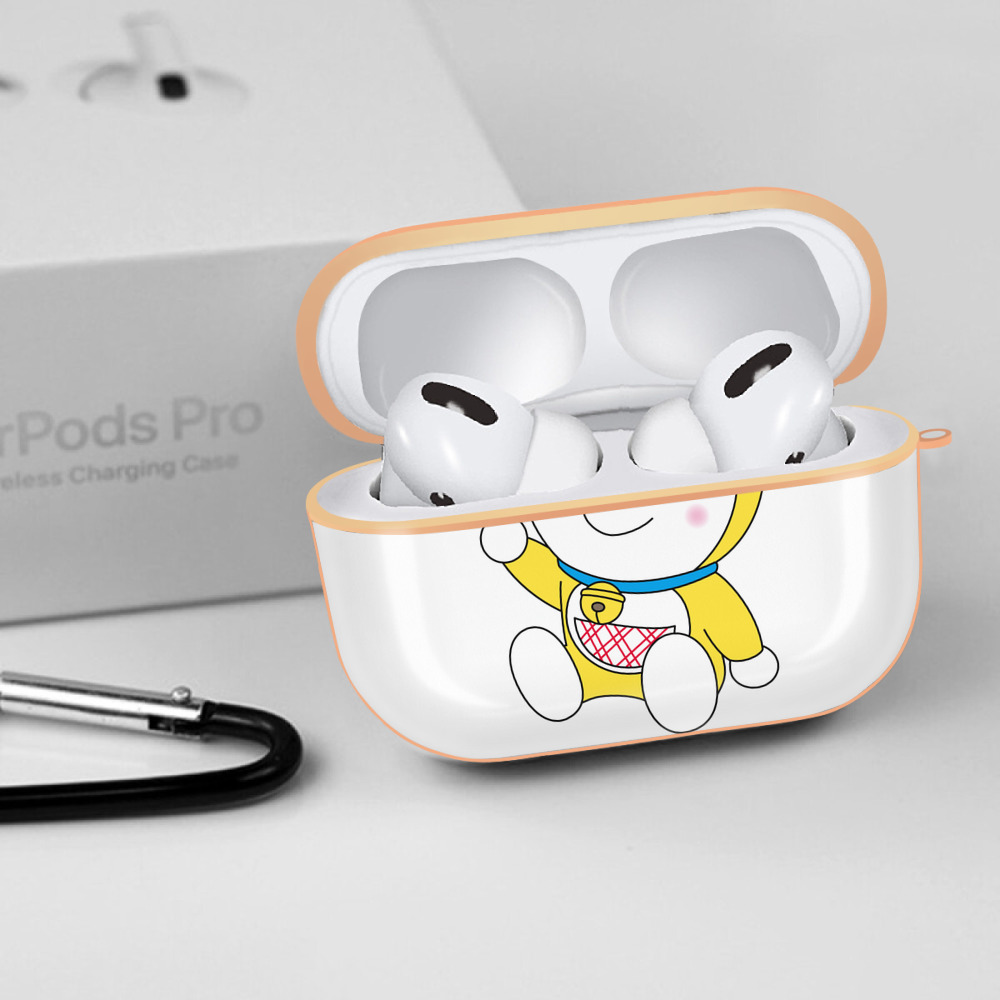 ドラえもん ドラミ Doraemon Dorami 【AirPods Pro用】ハードシェル保護ケース｜耐衝撃・防指紋・カラビナ付き商品仕様