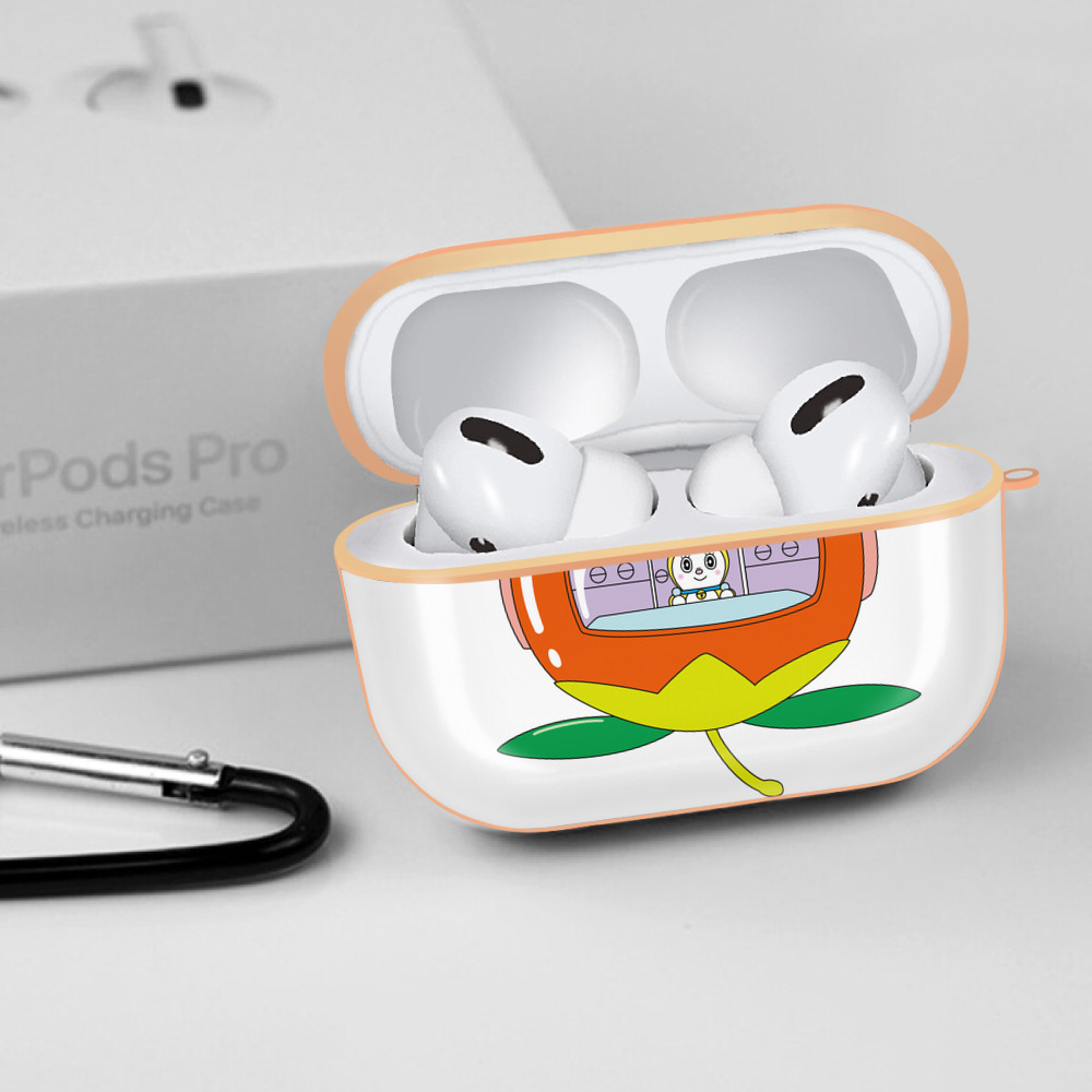 ドラえもん ドラミ Doraemon Dorami 【AirPods Pro用】ハードシェル保護ケース｜耐衝撃・防指紋・カラビナ付き商品仕様